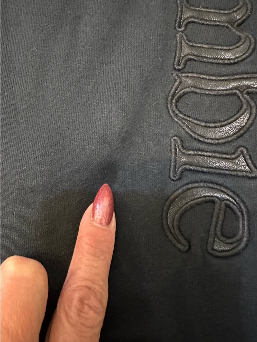 #155- Woman’s Abercrombie & Fitch Black Logo-Embossed Joggers Set - Picture 5 of 10